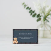 Preppy Classic Teddy Bear Baby Shower  Begleitkarte (Stehend Vorderseite)