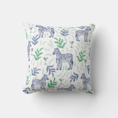Preppy Classic Zebras und Martinis White Kissen (Vorderseite)