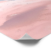 Preppy Coastal Beach Gouache Art Poster (Ecke)