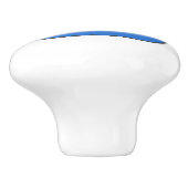 Preppy Coastal Blue Whale Keramikknauf (Seitenansicht)