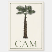 Preppy Coastal Palm Tree Monogram Magnet (Vorderseite)