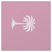 Preppy Coastal Palm Trees on Dusty Pink Stoff (Nahaufnahme)
