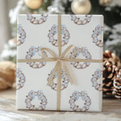 Preppy Coaster Oyster Bow Wreath Weihnachten Geschenkpapier