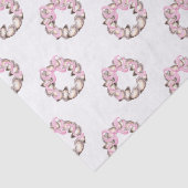 Preppy Coaster Oyster Bow Wreath Weihnachten Seidenpapier (Ausschnitt)