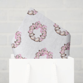 Preppy Coaster Oyster Bow Wreath Weihnachten Seidenpapier