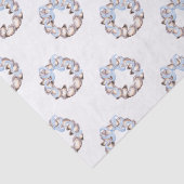 Preppy Coaster Oyster Bow Wreath Weihnachten Seidenpapier (Ausschnitt)