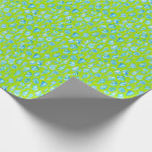 Preppy Coastes Muscheln auf der grünen Kalkküste Geschenkpapier (Ecke)