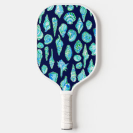 Preppy Coastes Muscheln auf der Seestraße Pickleball Schläger