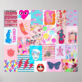 Preppy-Collage Poster (Vorne)
