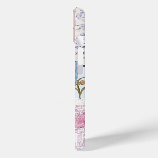 Preppy Collage, Summer Collage Phone Case (Rückseite / Links)