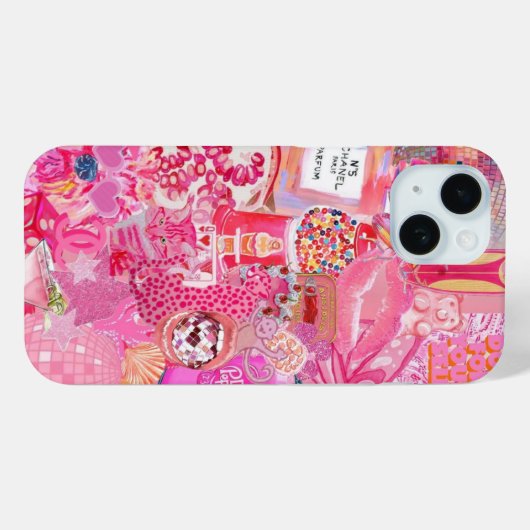 Preppy Collage, Summer Collage Phone Case (Rückseite (Horizontal))