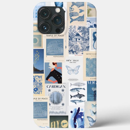 Preppy Collage, trendy Summer Collage Phone Case (Rückseite)