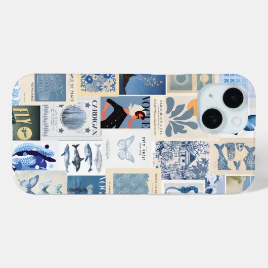 Preppy Collage, trendy Summer Collage Phone Case (Rückseite (Horizontal))