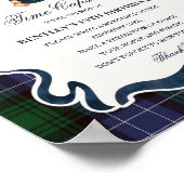 Preppy Coquette Bow Bear Birthday Time Capsule Poster (Ecke)