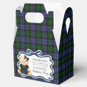 Preppy Coquette Bow Bear Girl Birthday Favor Box Geschenkschachtel (Geöffnet)