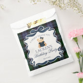 Preppy Coquette Bow Bear Plaid Birthday Dessert Geschenktütchen (Versiegelt)