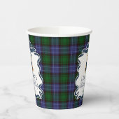 Preppy Coquette Bow Bear Tartan Plaid Birthday Pappbecher (Links)