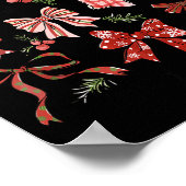 Preppy Coquette Bow Deck The Halls With Bows And H Poster (Ecke)