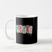 Preppy Coquette Merry Christmas Coquette Bow Girl Kaffeetasse (Links)