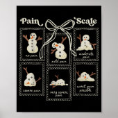 Preppy Coquette Pain Scale Stamps Snowmen Trauma E Poster (Vorne)