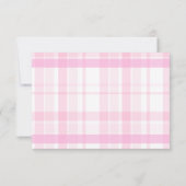 Preppy Coquette Pink Bow Abschluss Dankeskarte (Rückseite)