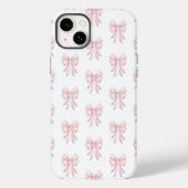 Preppy Coquette Rosa Schleifenmuster Case-Mate iPhone Hülle (Rückseite)