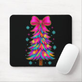 Preppy Coquette Tree Christmas Crew 2025 Family Ma Mousepad (Mit Mouse)