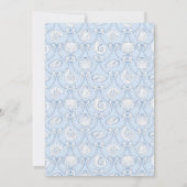 Preppy Couquette Coastal Baby Shower Invitation Einladung (Rückseite)