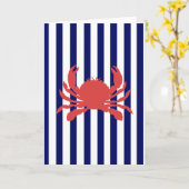 Preppy Crab Karte (Gelbe Blume)