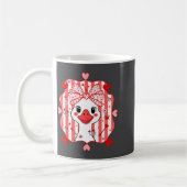 Preppy Cute Goose Coquette Bow Valentine's Day Wom Kaffeetasse (Links)