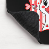 Preppy Cute Goose Coquette Bow Valentine's Day Wom Mousepad (Ecke)
