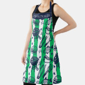 Preppy Dad Grilling Pattern – BBQ Doodles (Stripe) Schürze (InSitu)