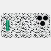 Preppy Dalmatiner Dots Personalisiert drucken Case-Mate iPhone Hülle (Rückseite (Horizontal))