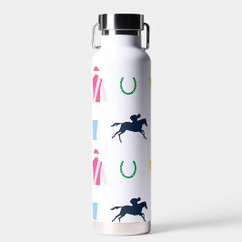 Preppy Derby Party Icons Trinkflasche