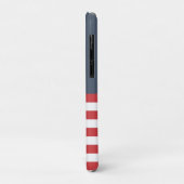 Preppy-Design Modernes, niedliches Navy-Blau Case-Mate iPhone Hülle (Hinten/Links)