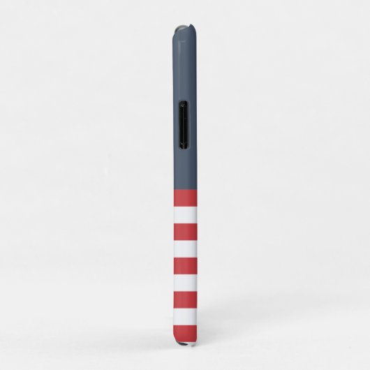 Preppy-Design Modernes, niedliches Navy-Blau Case-Mate iPhone Hülle (Hinten/Rechts)