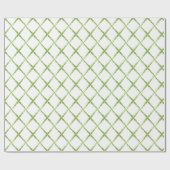 Preppy Diamond Garden Trellis Geschenkpapier (Flach)