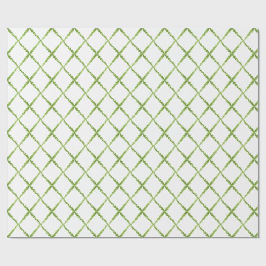 Preppy Diamond Garden Trellis Geschenkpapier (Flach)