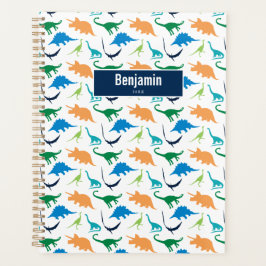 Preppy Dinosaur Boy Personalisiert School Calendar Planer