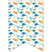 Preppy Dinosaur Silhouette Geburtstagsbanner Wimpelkette (Erste Fahne)