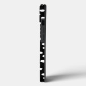 Preppy Dots Moderne Schwarz-weiße Druckpunkte Case-Mate iPhone Hülle (Rückseite / Links)