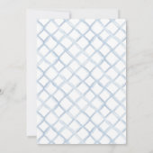 Preppy Duck Gingham Wappen Baby Shower Einladung (Rückseite)