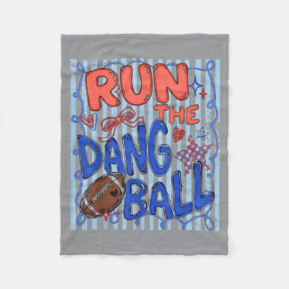 Preppy Ed Führe Den Verrückten Ball Coquette Footb Fleecedecke