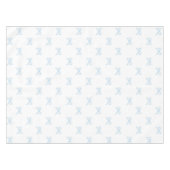 Preppy Elegant Blue Bow Pattern Spring & Summer Tischdecke (Vorderseite (Horizontal))
