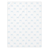 Preppy Elegant Blue Bow Pattern Spring & Summer Tischdecke (Vorderseite)