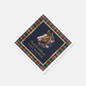 Preppy Equestrian Foal Floral Baby Dusche Serviette (Ecke)