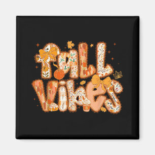Preppy Fall Vibes Coquette Floral Brushstroke Autu Magnet