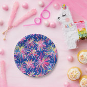 Preppy Fireworks 4. Juli Papierplatte Pappteller (Party)