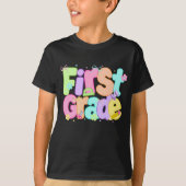 Preppy First Grade Back To School 1st Grade T-Shirt (Vorderseite)