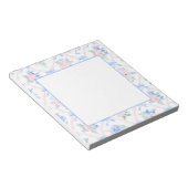 Preppy Floral Ribbon Bows Grandmillennial Notizblock (angewinkelt)